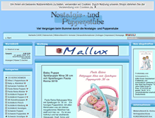 Tablet Screenshot of nostalgie-und-puppenstube.de